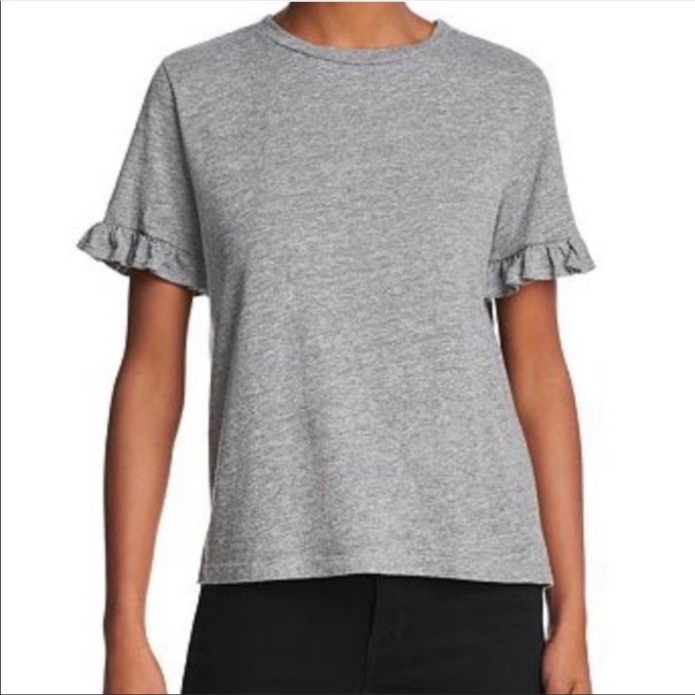 Sundry Ruffle Short Sleeve Tee Size 2 / Medium